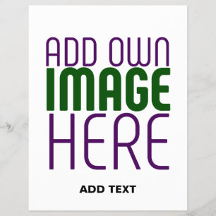 MODERN EDITABLE SIMPLE WHITE IMAGE TEXT TEMPLATE FLYER