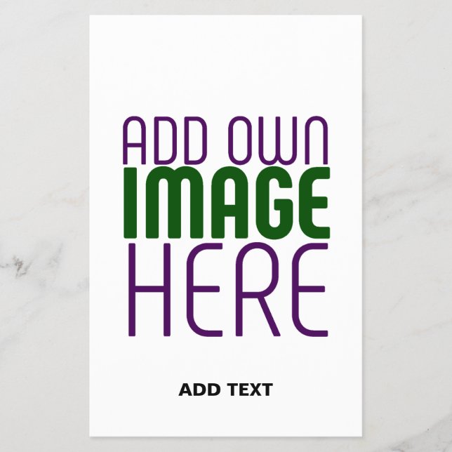 MODERN EDITABLE SIMPLE WHITE IMAGE TEXT TEMPLATE FLYER (Front)