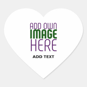 MODERN EDITABLE SIMPLE WHITE IMAGE TEXT TEMPLATE HEART STICKER