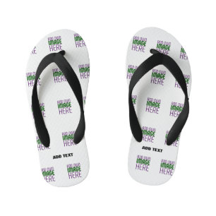 MODERN EDITABLE SIMPLE WHITE IMAGE TEXT TEMPLATE KID'S JANDALS