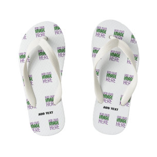 MODERN EDITABLE SIMPLE WHITE IMAGE TEXT TEMPLATE KID'S JANDALS