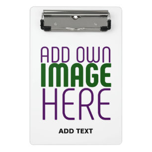 MODERN EDITABLE SIMPLE WHITE IMAGE TEXT TEMPLATE MINI CLIPBOARD