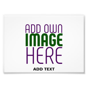 MODERN EDITABLE SIMPLE WHITE IMAGE TEXT TEMPLATE PHOTO PRINT