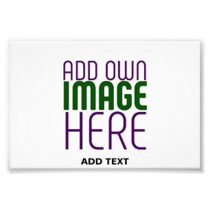 MODERN EDITABLE SIMPLE WHITE IMAGE TEXT TEMPLATE PHOTO PRINT