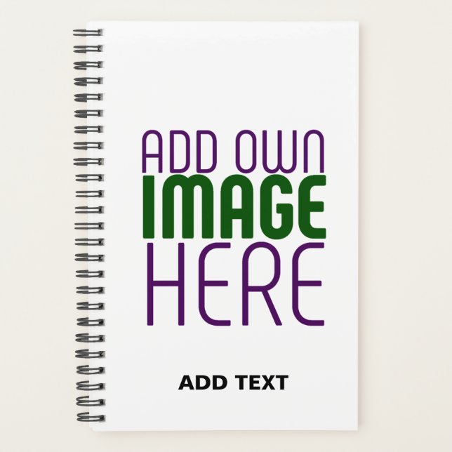 MODERN EDITABLE SIMPLE WHITE IMAGE TEXT TEMPLATE PLANNER (Front)