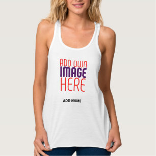 MODERN EDITABLE SIMPLE WHITE IMAGE TEXT TEMPLATE SINGLET