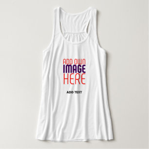 MODERN EDITABLE SIMPLE WHITE IMAGE TEXT TEMPLATE SINGLET
