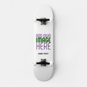 MODERN EDITABLE SIMPLE WHITE IMAGE TEXT TEMPLATE SKATEBOARD