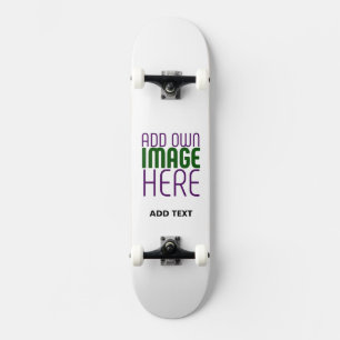 MODERN EDITABLE SIMPLE WHITE IMAGE TEXT TEMPLATE SKATEBOARD