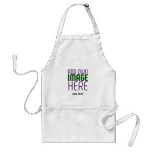 MODERN EDITABLE SIMPLE WHITE IMAGE TEXT TEMPLATE STANDARD APRON