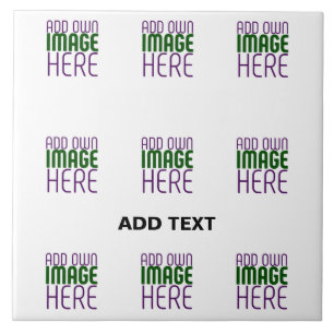 MODERN EDITABLE SIMPLE WHITE IMAGE TEXT TEMPLATE TILE