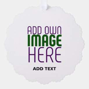 MODERN EDITABLE SIMPLE WHITE IMAGE TEXT TEMPLATE TREE DECORATION CARD