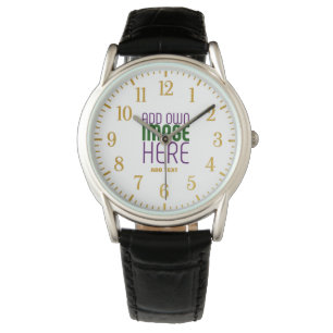 MODERN EDITABLE SIMPLE WHITE IMAGE TEXT TEMPLATE WATCH