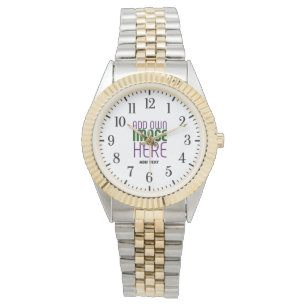 MODERN EDITABLE SIMPLE WHITE IMAGE TEXT TEMPLATE WATCH
