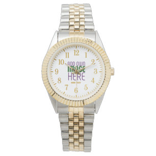 MODERN EDITABLE SIMPLE WHITE IMAGE TEXT TEMPLATE WATCH