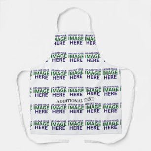 Modern Editable Simple White Text Template Design Apron