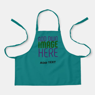 MODERN EDITABLE TEAL GREEN IMAGE TEXT TEMPLATE APRON