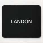Modern Editable Text | Black & White Mouse Pad<br><div class="desc">Editable Minimalist look,  edit as you like!</div>