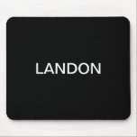Modern Editable Text | Black & White Mouse Pad<br><div class="desc">Editable Minimalist look,  edit as you like!</div>