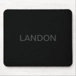 Modern Editable Text | Dark Grey & Black Mouse Pad<br><div class="desc">Editable Minimalist look,  edit as you like!</div>