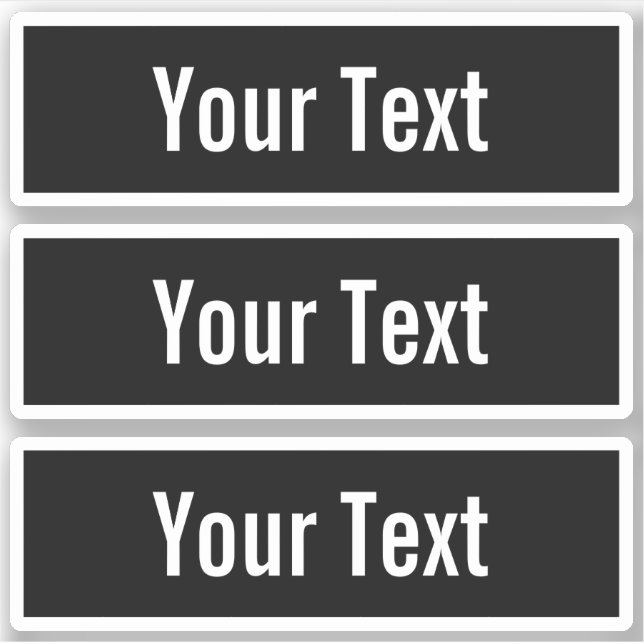 Modern Editable Text in White Logo Style Frame (Front)