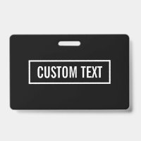 Modern Editable Text in White Logo Style Frame