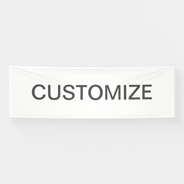 Modern Editable Text | White & Dark Grey Banner (Horizontal)