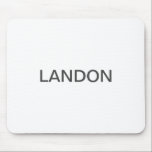 Modern Editable Text | White & Dark Grey Mouse Pad<br><div class="desc">Editable Minimalist look,  edit as you like!</div>