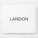 Modern Editable Text | White & Dark Grey Mouse Pad<br><div class="desc">Editable Minimalist look,  edit as you like!</div>
