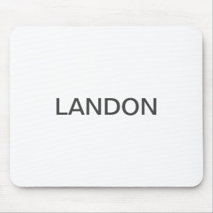 Modern Editable Text   White & Dark Grey Mouse Pad