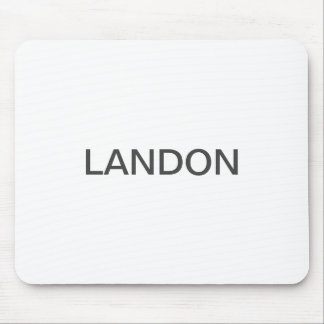 Modern Editable Text | White & Dark Grey Mouse Pad