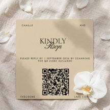 Modern Editorial Kindly Reply RSVP