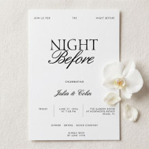 Modern Editorial Rehearsal Dinner