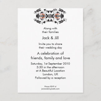 Modern Eduardian 4.25x5.5 Invitation