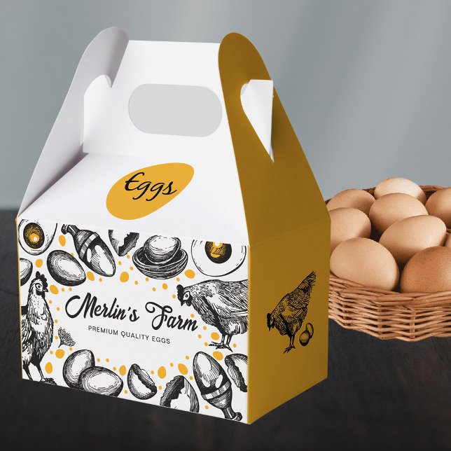 Modern Eggs Illustration Carton Packaging Box Bag (Creator Uploaded)