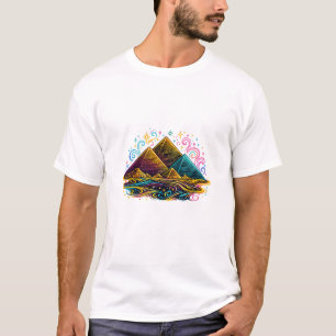Modern Egypt Pyramid Line Art Shirt