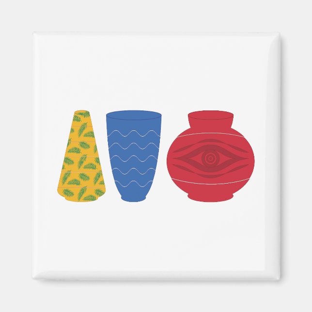 Modern Egyptian Vases Magnet (Front)