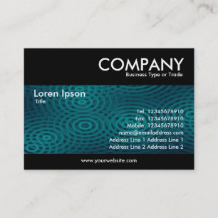 Modern - Electric Rain Dark Turquoise Business Card