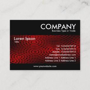 Modern - Electric Rain Red Business Card