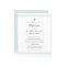Modern Elegance Boys Baptism Invitation
