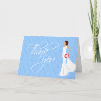 Modern Elegance Bridal Shower Thank You Card