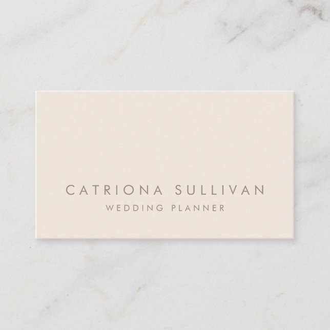 Modern Elegance Ivory Business Card (Front)