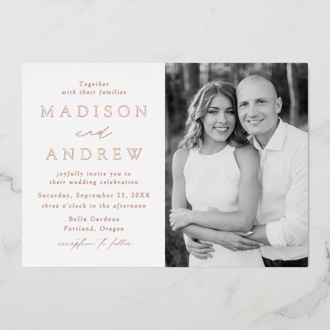 Modern Elegance Photo Wedding (Front)