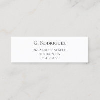 Modern Elegance Pure. Minimal Typo. Address 05a.