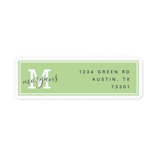 Modern Elegance | Return Address Label (Front)