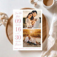 Modern Elegance Rose Pink Wedding Photo
