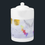 Modern Elegance Teapot<br><div class="desc">Serve your tea with a touch of modern refinement using this elegantly designed teapot. Featuring a sleek artistic pattern and clean lines, it’s the perfect blend of form and function. Whether for daily rituals or stylish gatherings, this teapot brings sophistication and warmth to every pour. A thoughtful addition to any...</div>