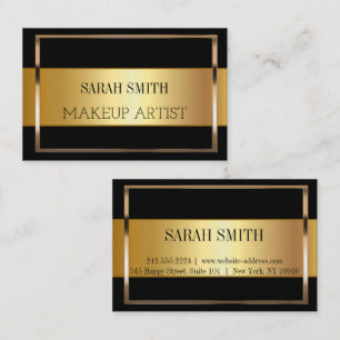 Modern Eleganht black gold Business Business Card