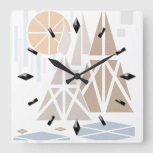 Modern, elegant, abstract, decorative, clock