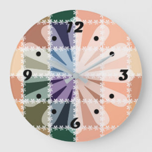 Modern, elegant, abstract, decorative, clock